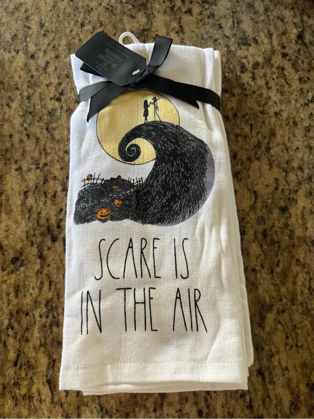 Rae Dunn Nightmare Before Christmas Halloween Kitchen Towel